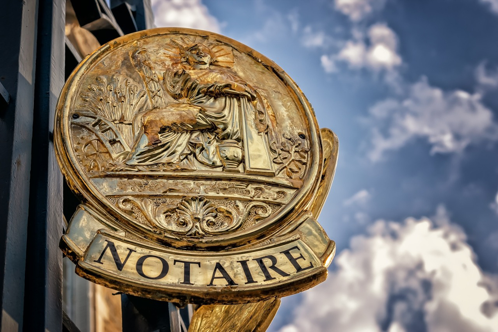 plaque de notaire